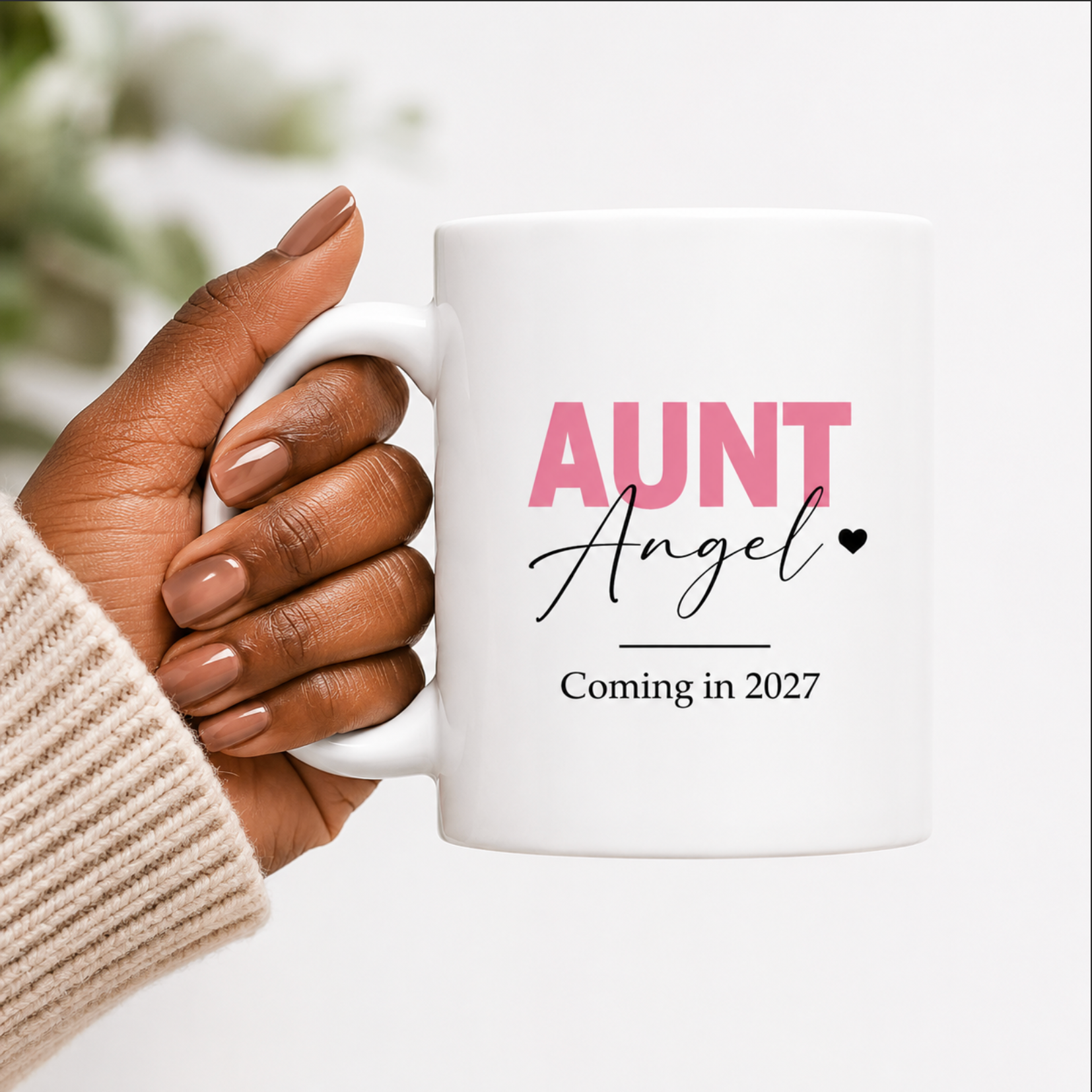 Personalized Auntie Mug – Promoted to Aunt-tea Mug