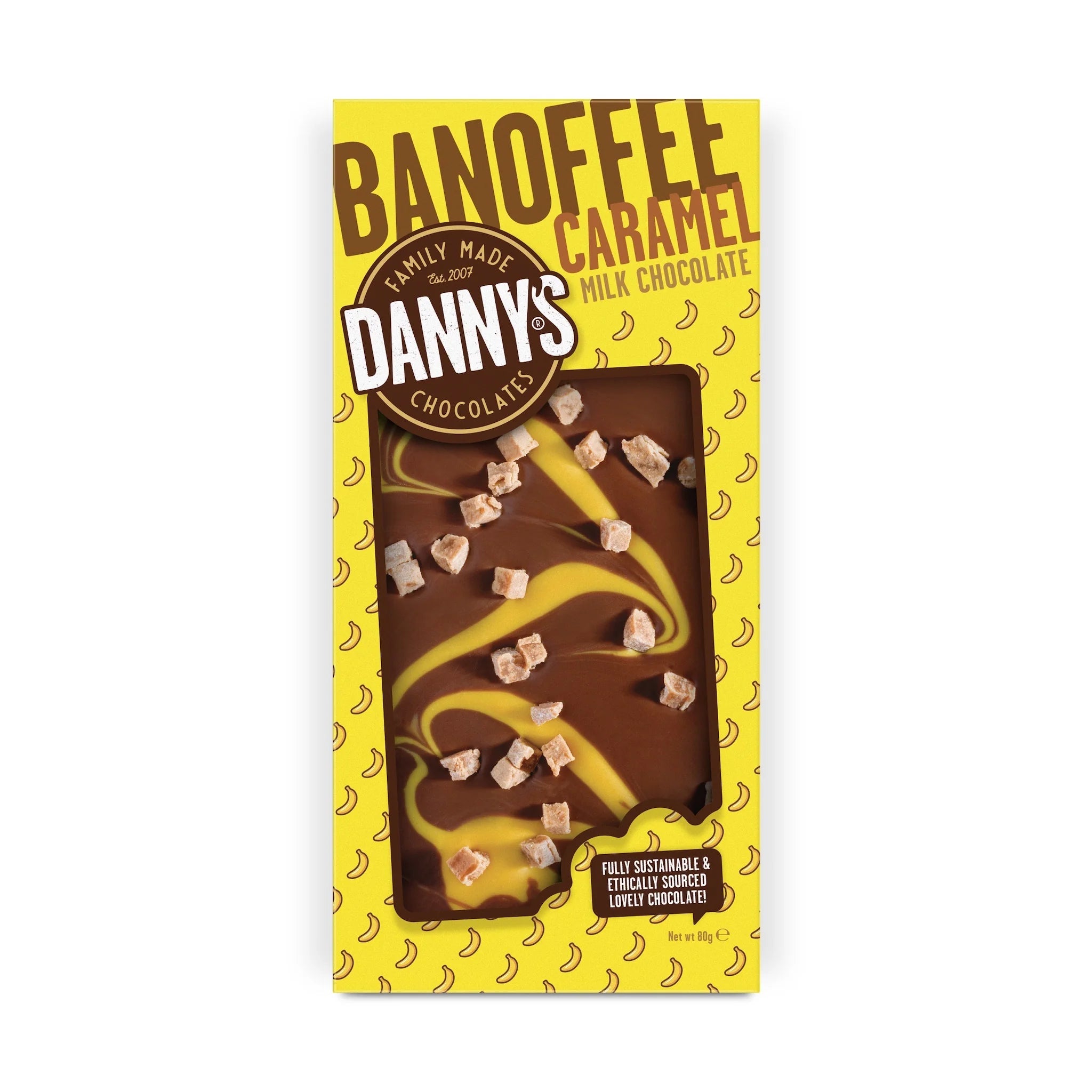 Danny’s Banoffee Milk Chocolate Bar (80g)
