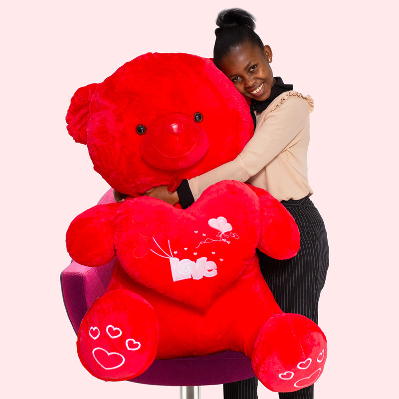 The Biggest Teddy Bear In Red Colour Images Big Teddy Bear Price