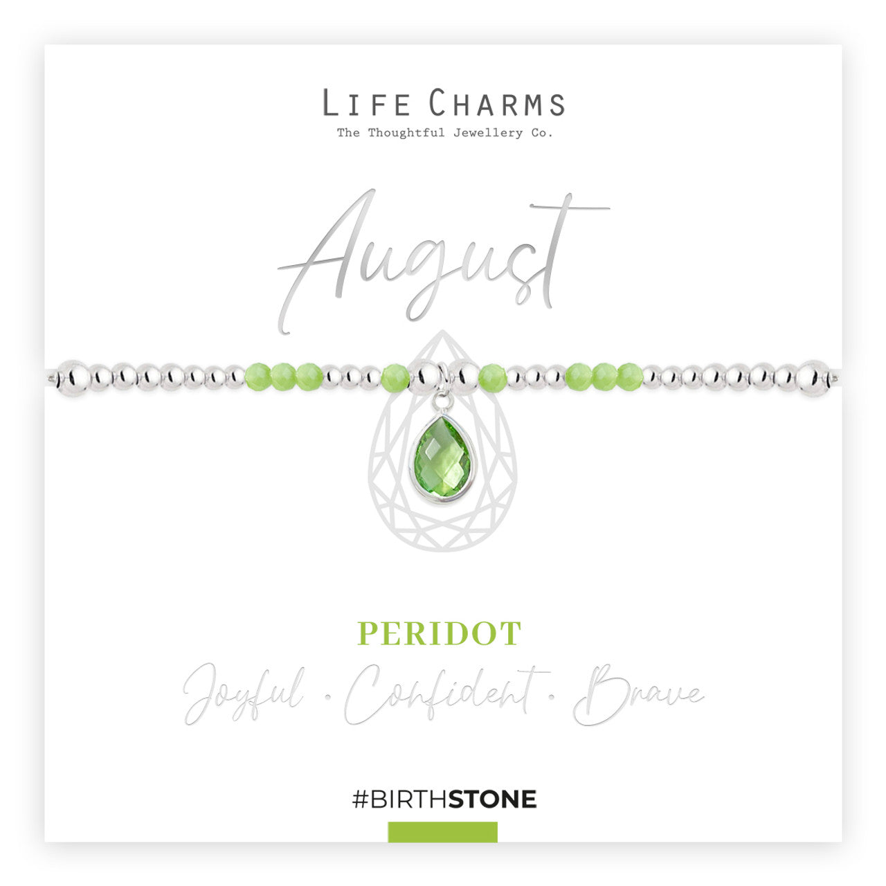 August Birthstone Bracelet – Peridot