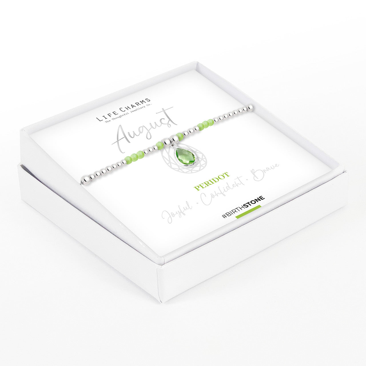 August Birthstone Bracelet – Peridot