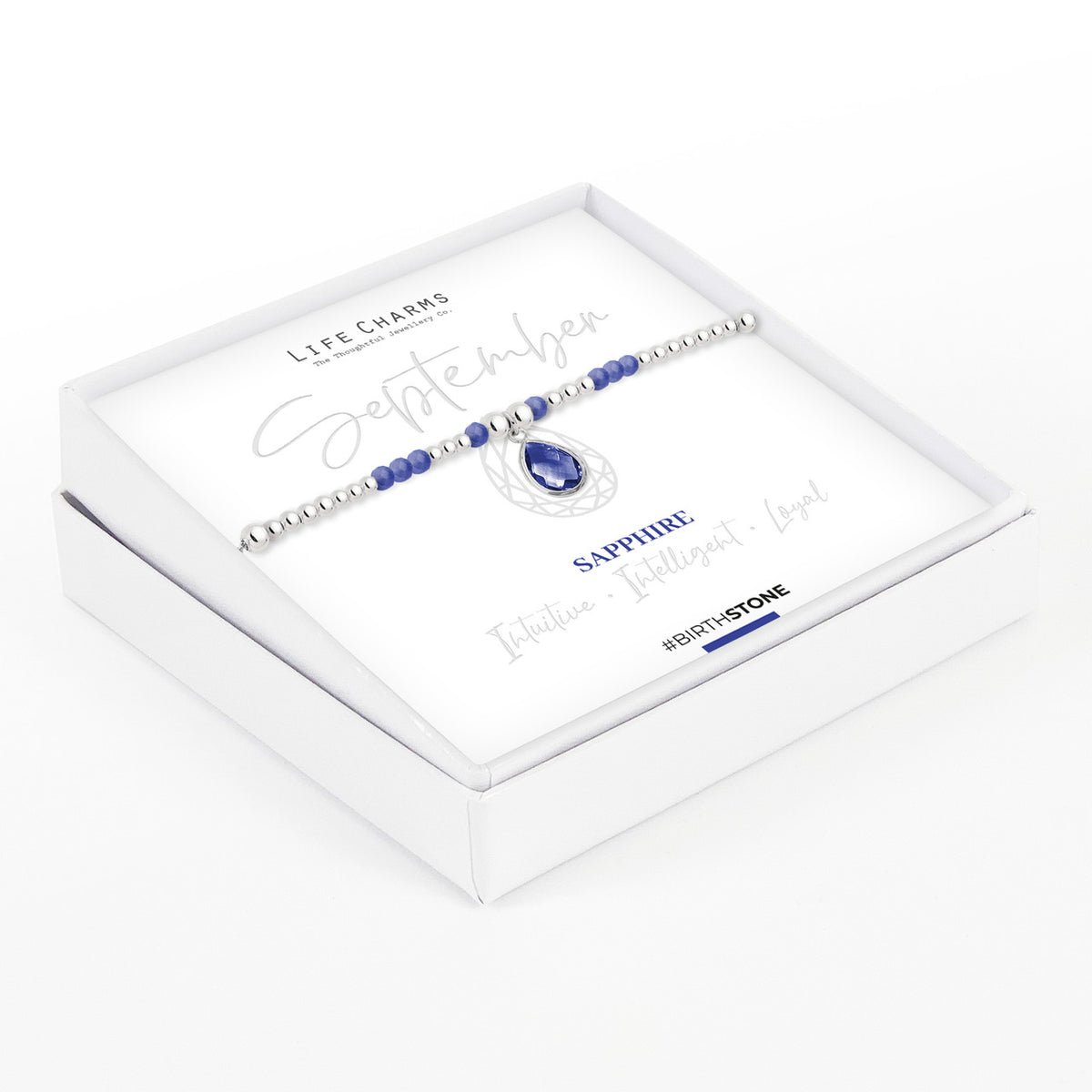 September Birthstone Bracelet – Sapphire