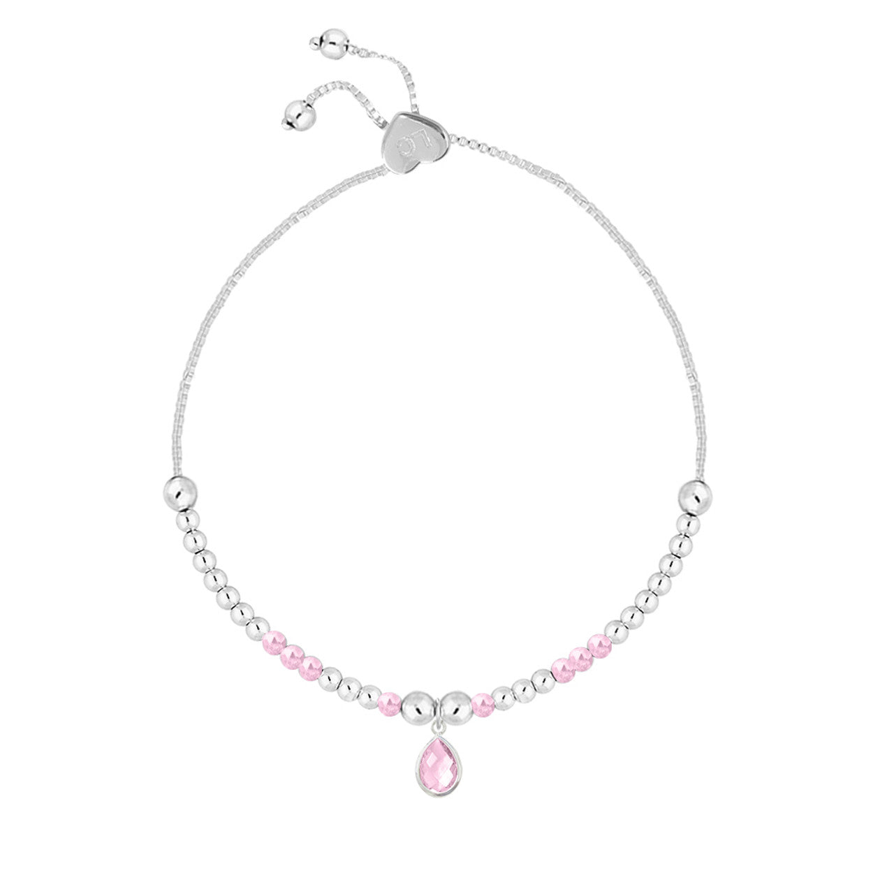 October Birthstone Bracelet – Pink Tourmaline
