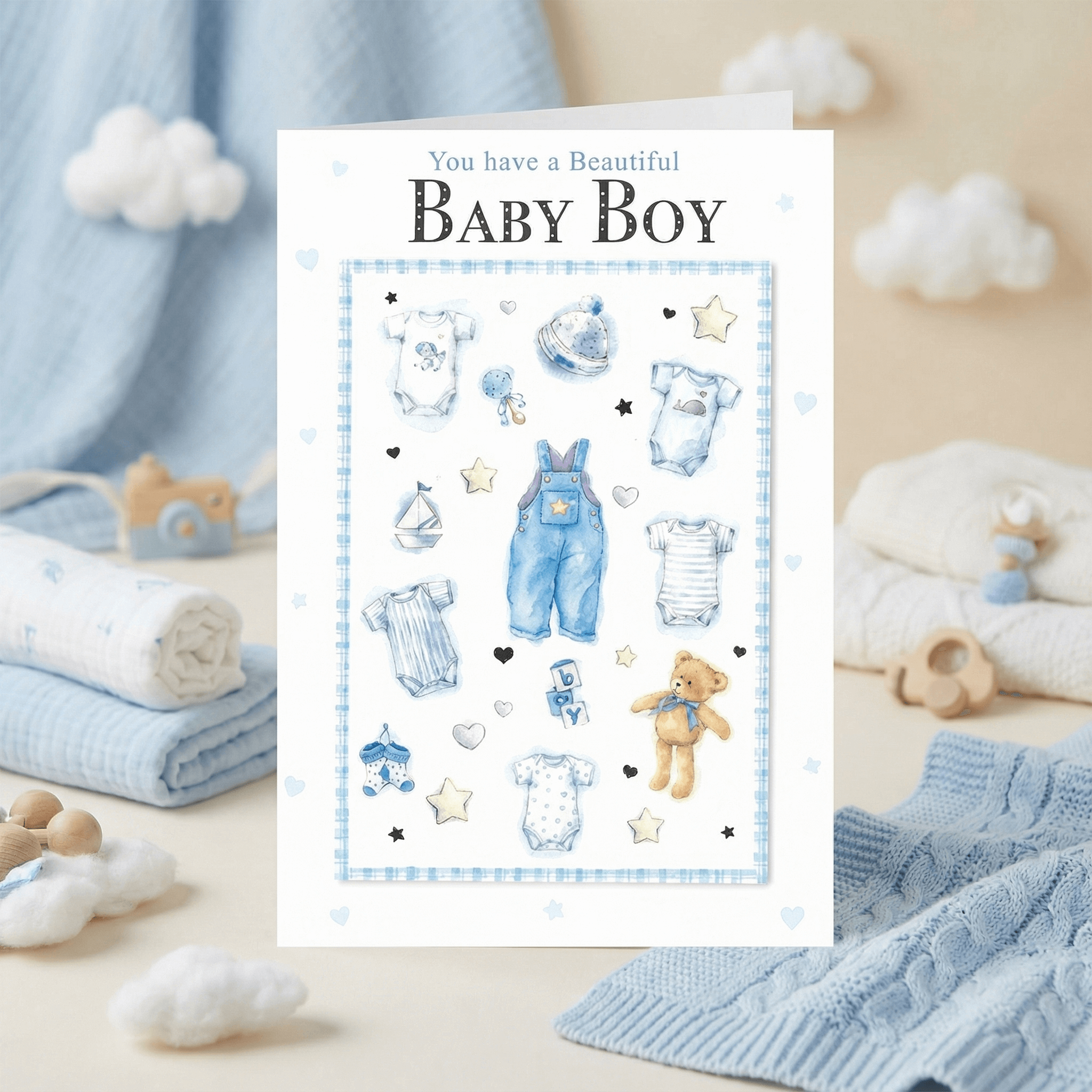 Baby Boy – Newborn Greeting Card