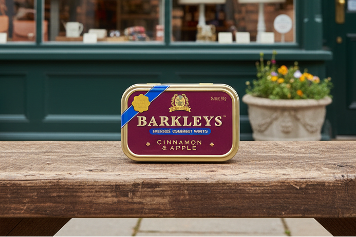 Barkley’s Apple & Cinnamon Mints – 50g Pocket Tin Refreshing Mint Candy