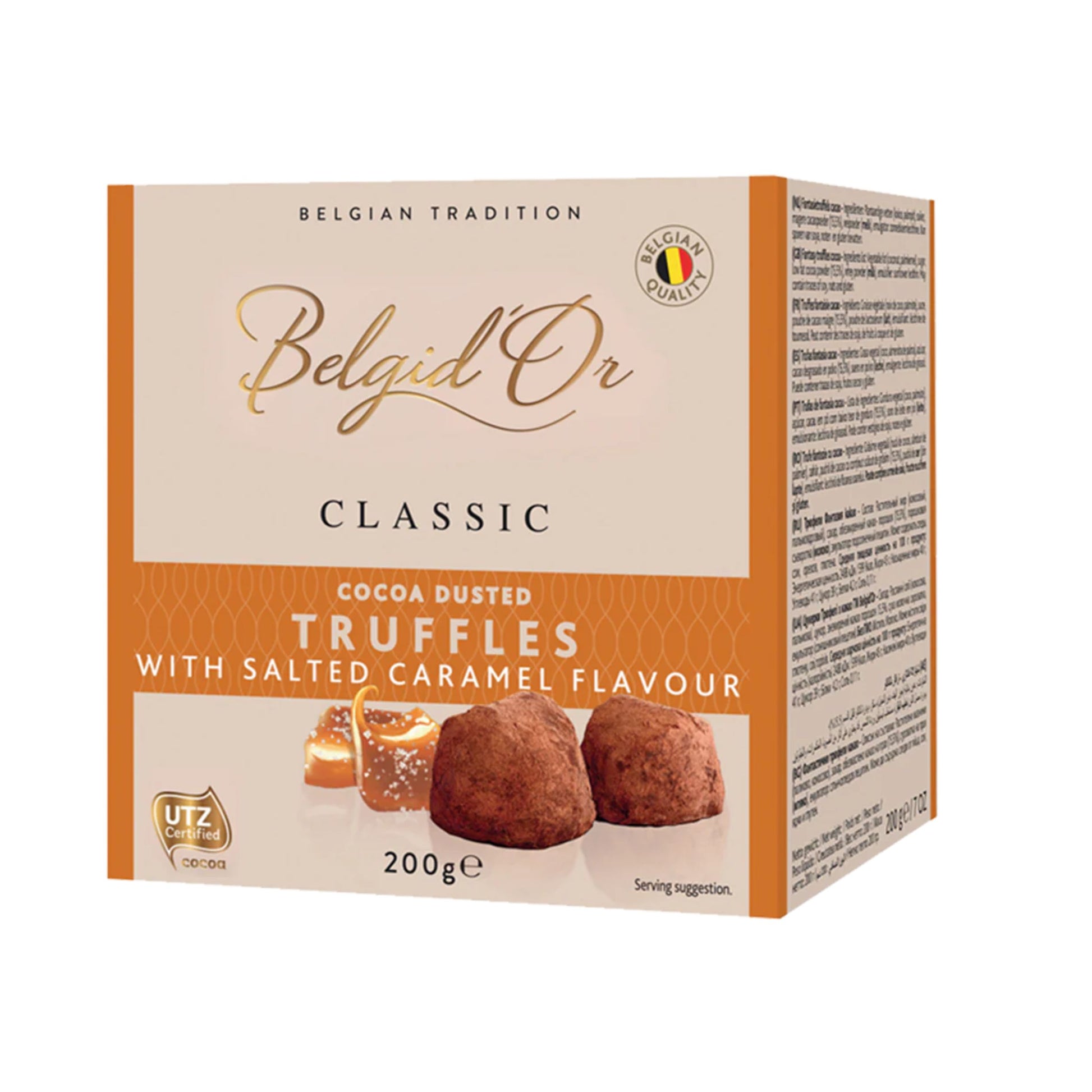 Belgid’Or Cocoa-Dusted Salted Caramel Truffles 200g