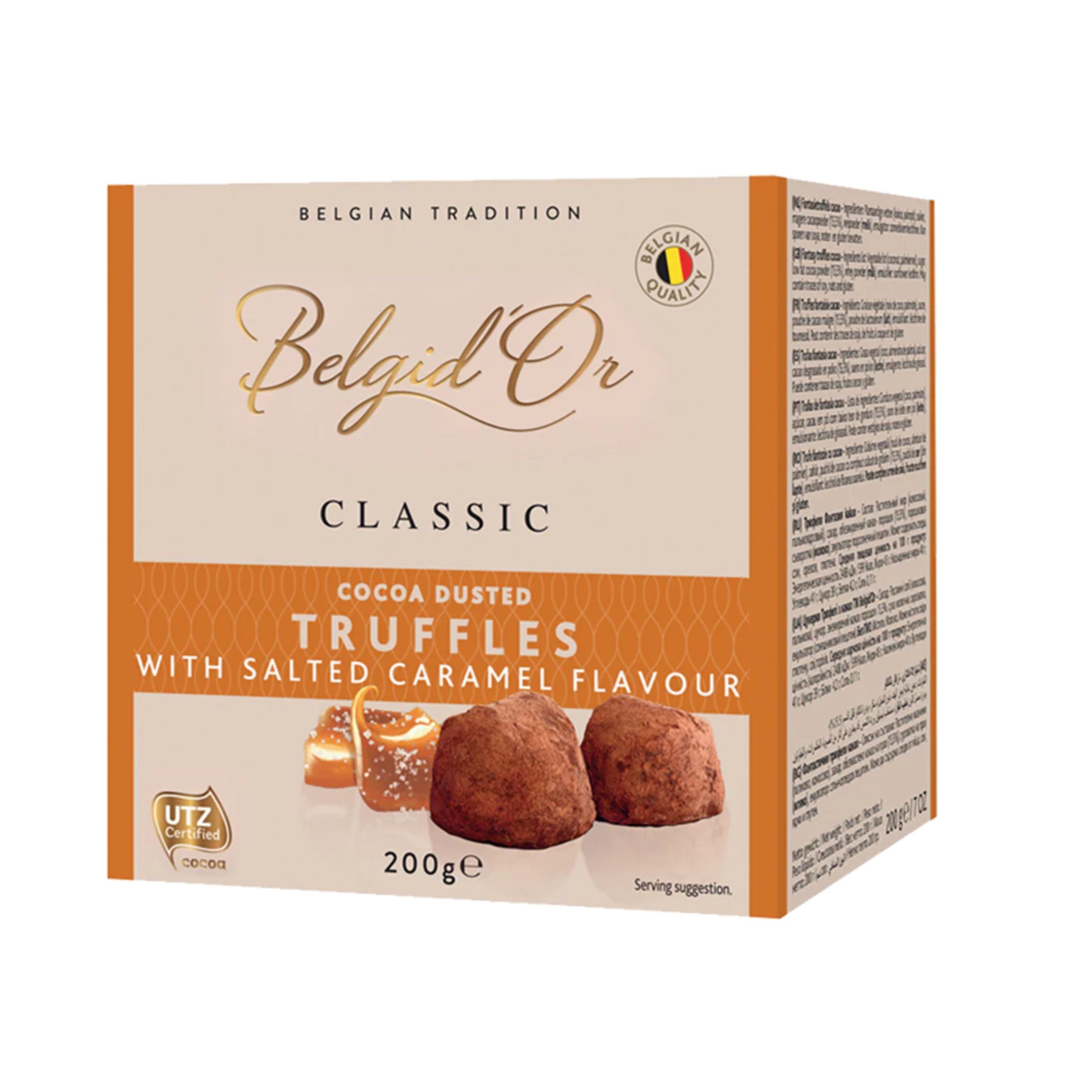 Belgid’Or Cocoa-Dusted Salted Caramel Truffles 200g