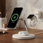 Belkin BOOST↑CHARGE™ PRO 3-in-1 15W MagSafe Wireless Charger – White