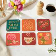 Best Mom Ever Coaster Set – 6 Piece Ceramic Coasters