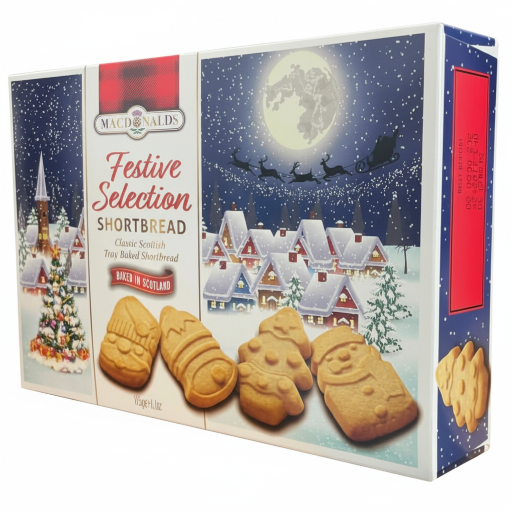 Macdonald’s Festive Shortbread Selection – 175 g Butter Shortbread Biscuits