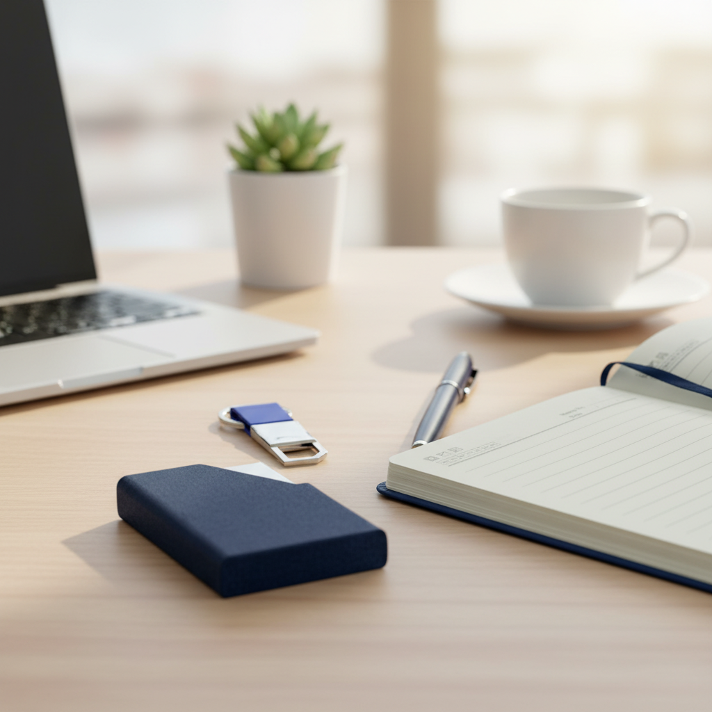 Notebook Gift Set – A5 Notebook & Accessories 6-Piece Set Black & Blue