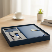 Notebook Gift Set – A5 Notebook & Accessories 6-Piece Set Black & Blue