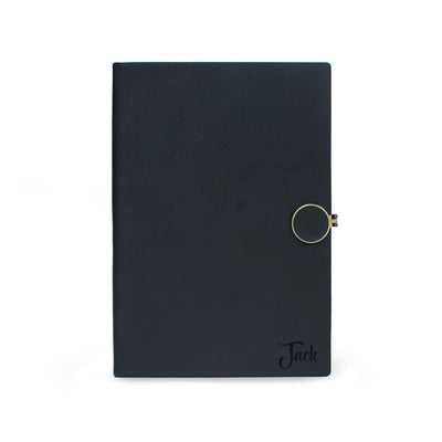Personalised A5 Notebook With Ring Strap