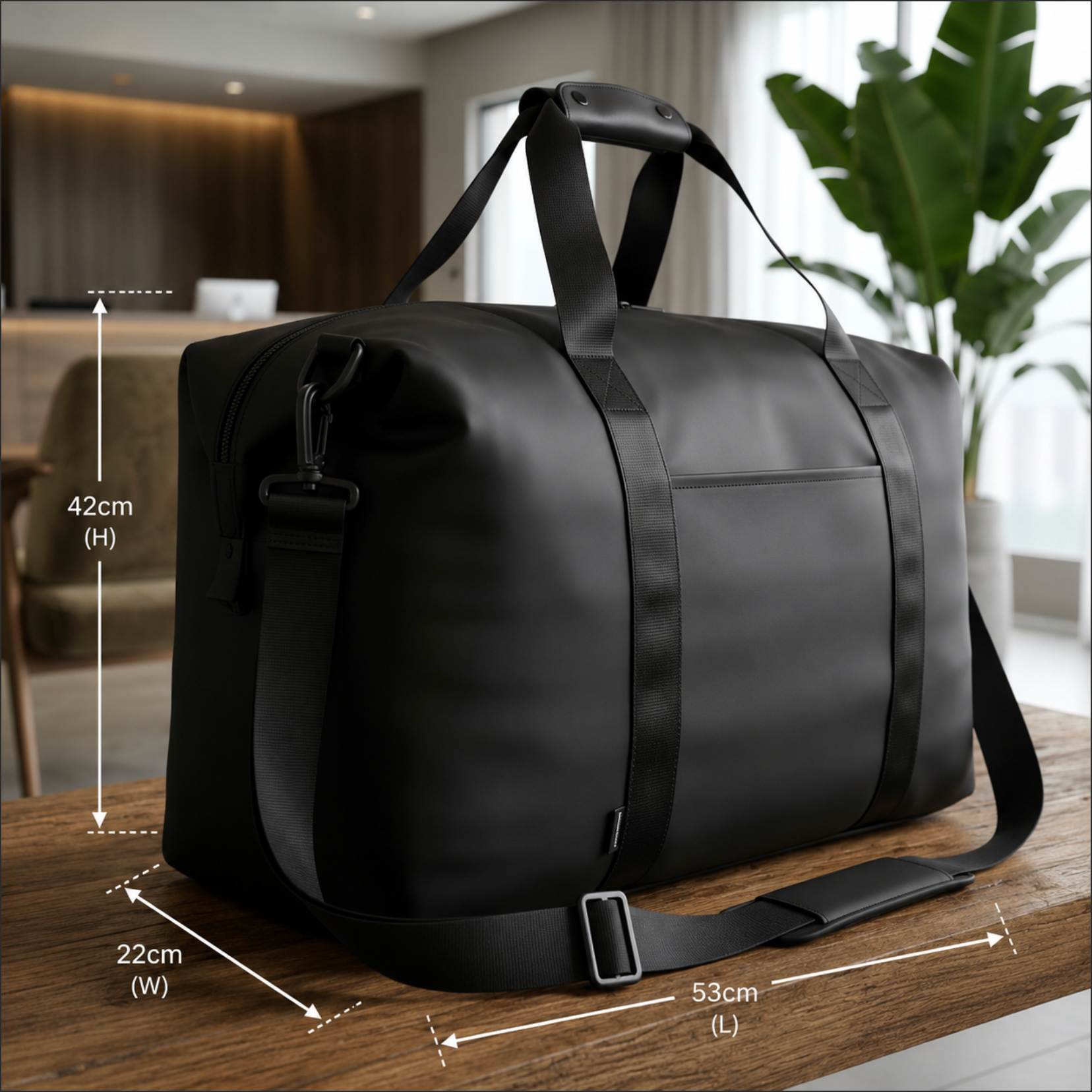 Serendipio Waldorf Weekend Bag – Waterproof 49L Travel & Overnight Duffel Bag