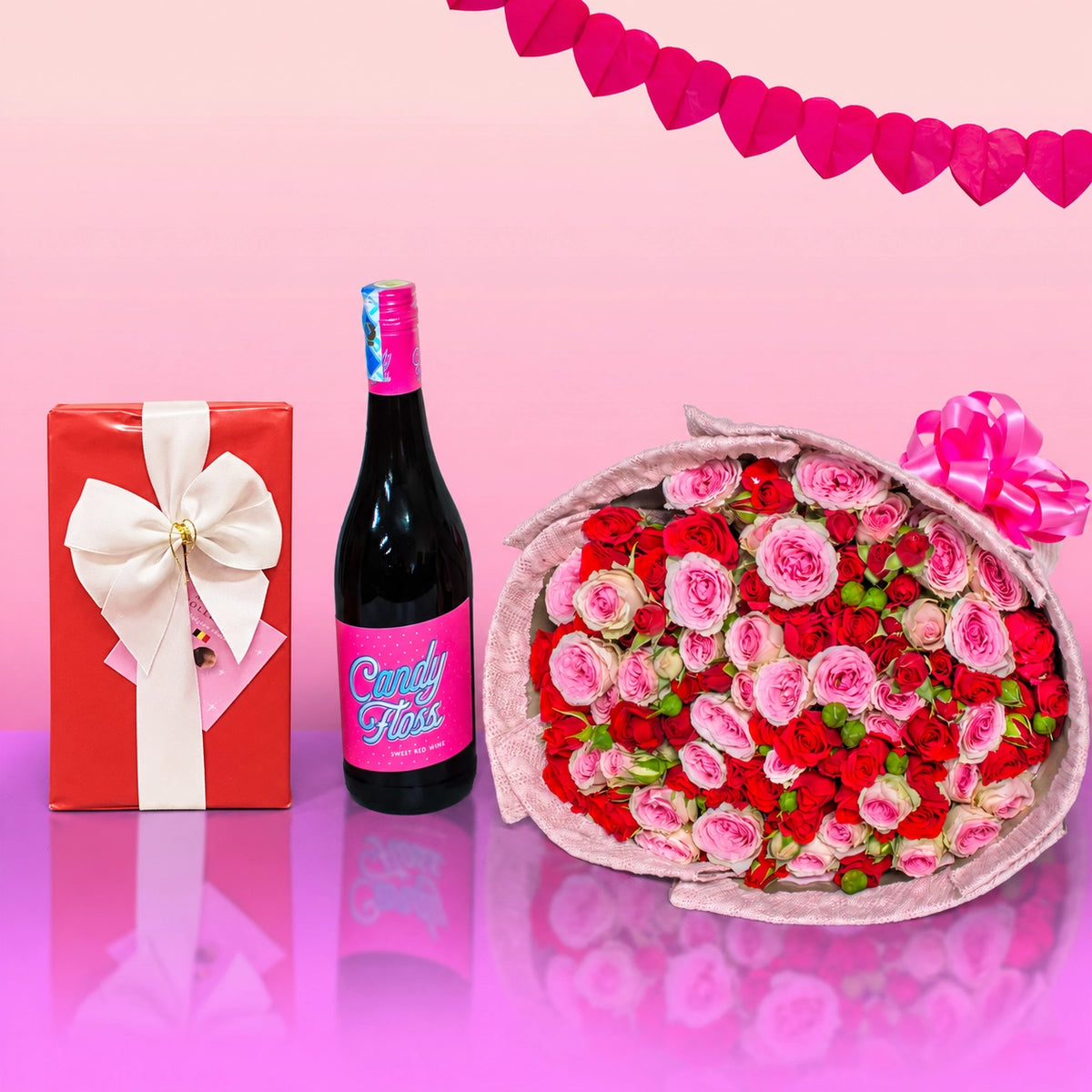 Blooming Love Package | Flower & Chocolates Gift Hamper
