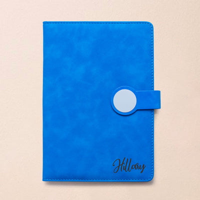 Personalised Executive A5 Round Buckle Notebook