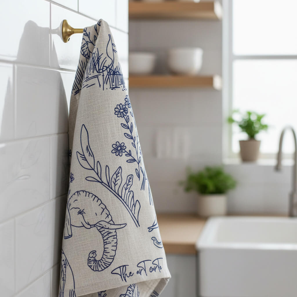 Art Carte Illustrated Tea Towel