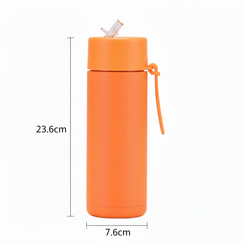 Sports Stainless Steel Tumbler – 1 Litre Large Capacity Bottle with Carry Rope