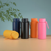 Sports Stainless Steel Tumbler – 1 Litre Large Capacity Bottle with Carry Rope