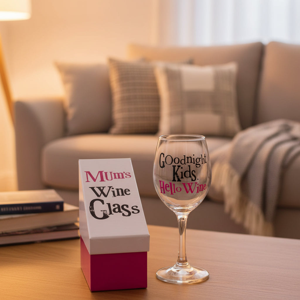 Brightside Mum's Wine Glass
