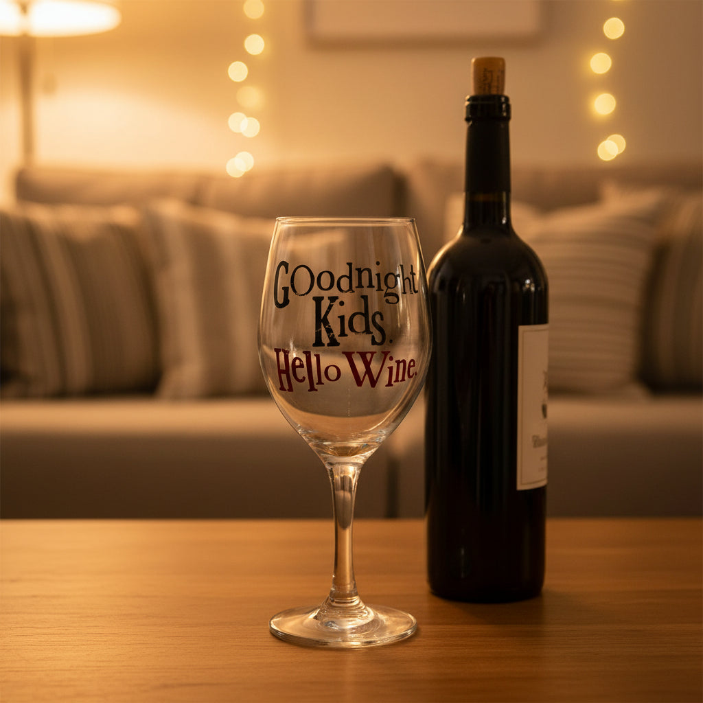 Brightside Mum's Wine Glass