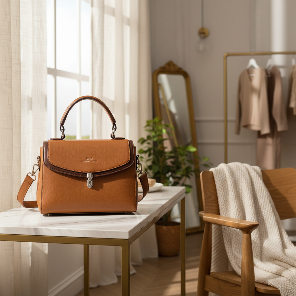 Seraphina Luxe PU Leather Shoulder Bag – 23 × 17 × 10 cm Chain Strap Handbag