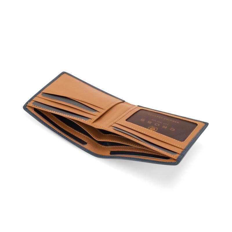 Cross Soft Grain Leather Two-Tone 8CC Bifold Wallet