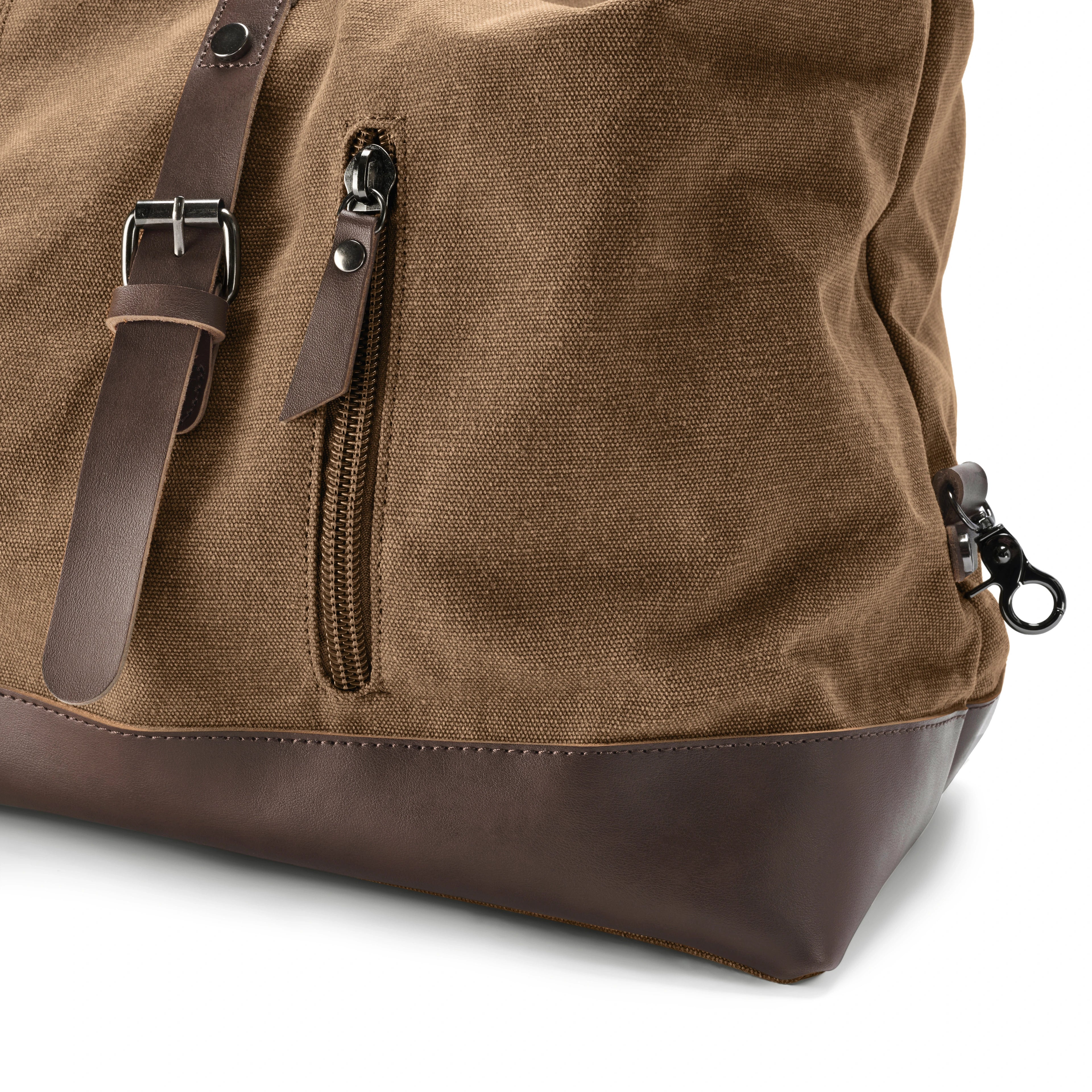 Large Canvas Travel Duffel Bag - Weekend & Gym Overnight Bag with Adjustable Shoulder Strap - 54 × 33 cm