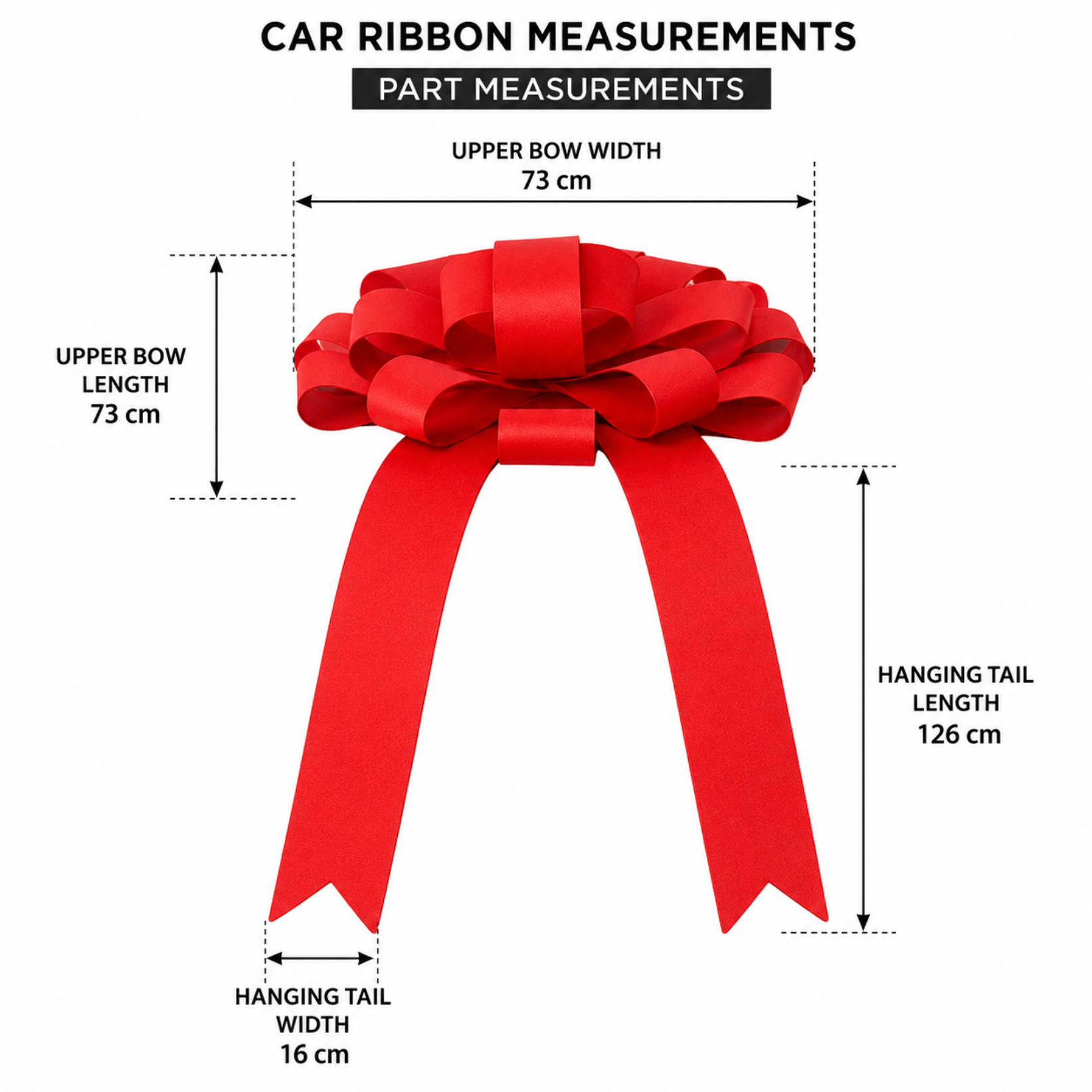 Large Bow Car Ribbon