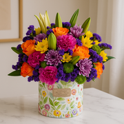 Big Heart Floral Box – Bold, Joyful & Full of Life 💖