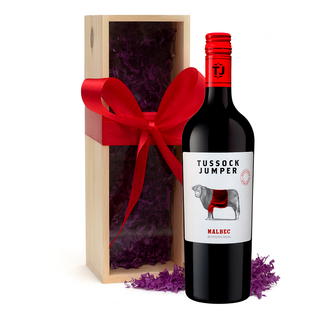 Personalised Tussoc Jumper Wine Box