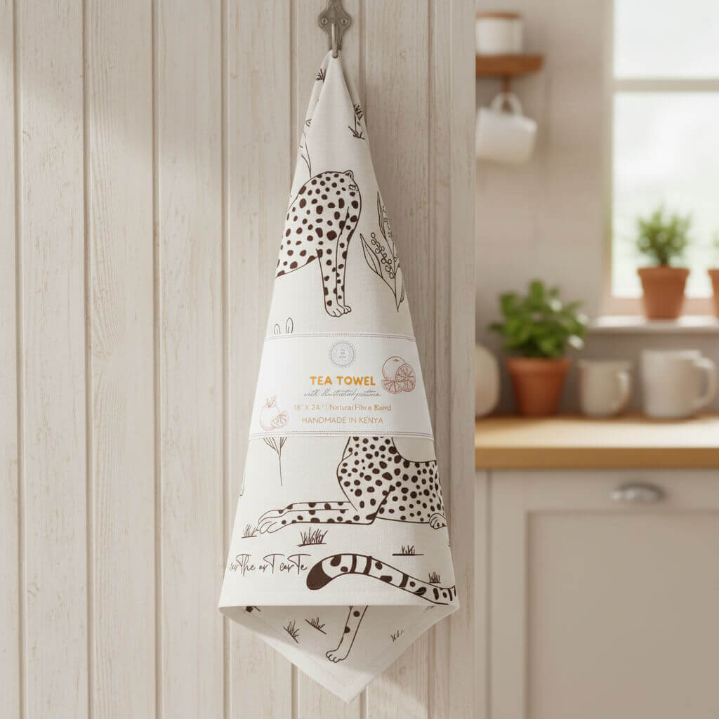 Art Carte Illustrated Tea Towel