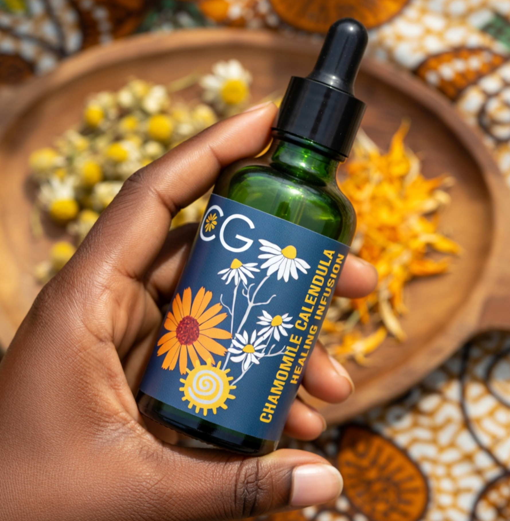 Cinnabar Green Chamomile & Calendula Healing Infusion – 50ml