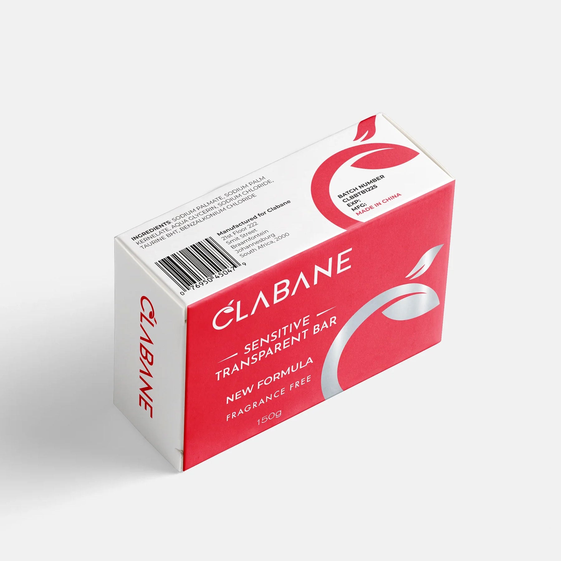 Clabane Pure Sensitive Transparent Bar – 150g