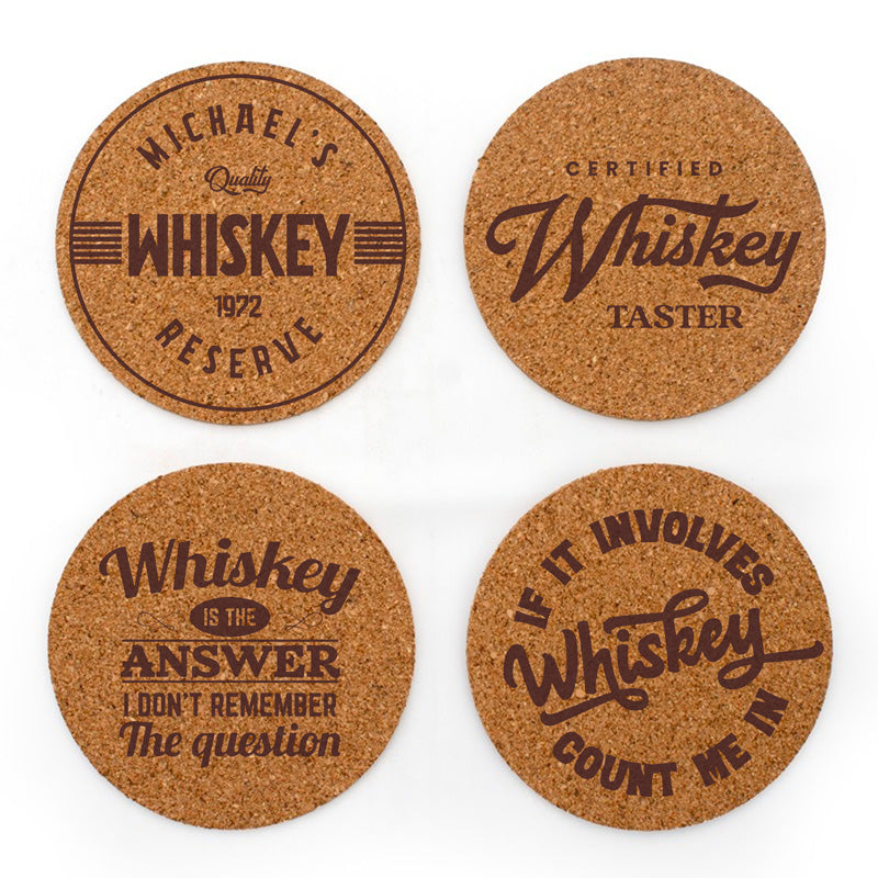 Whiskey Reserve Coasters - Set of 4