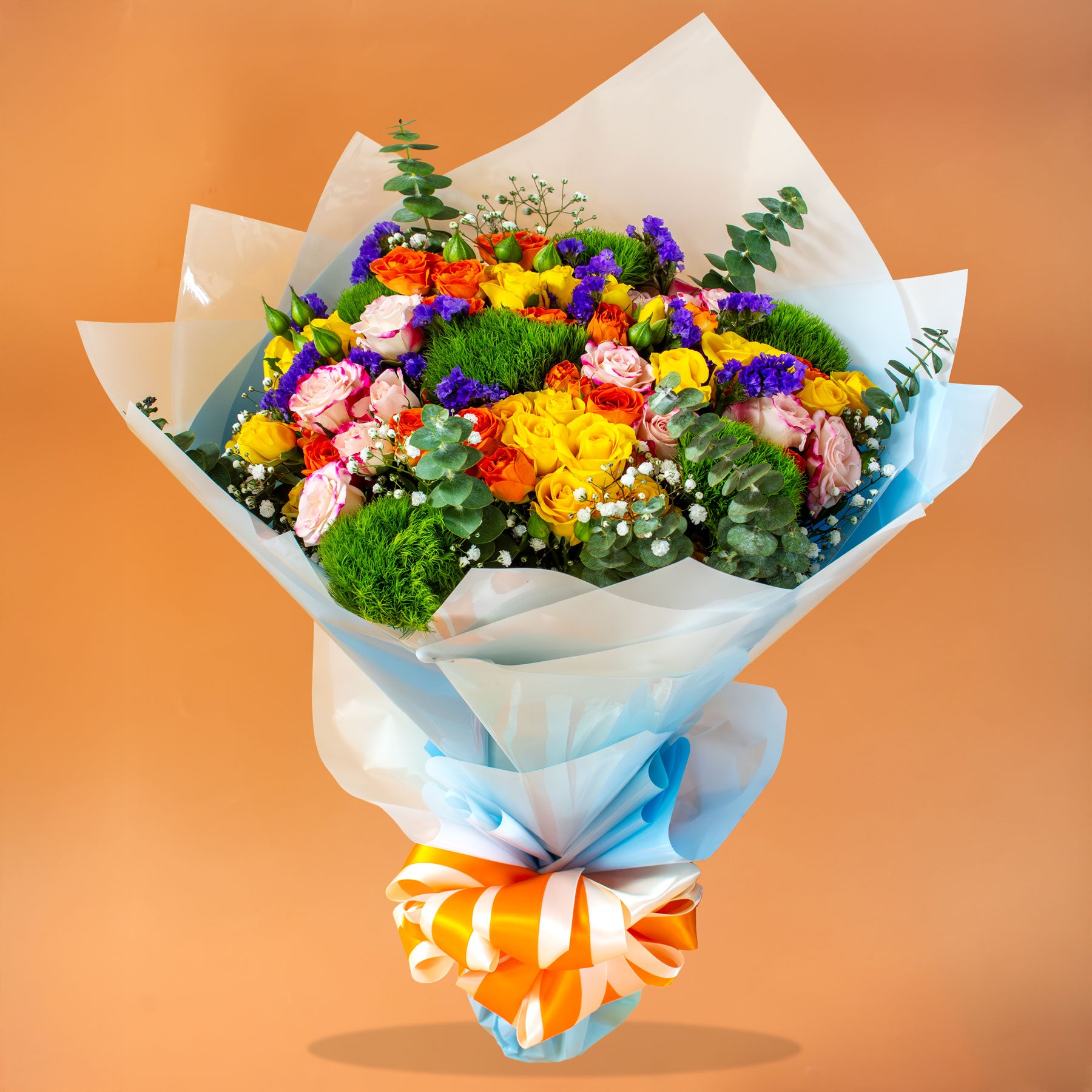 Congratulations Cake & Mixed Bouquet Gift Set