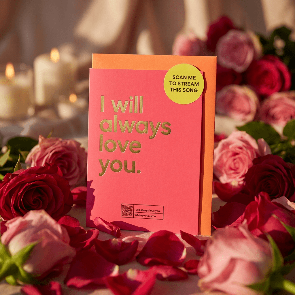 Say It With Songs Greeting Card - I Will Always Love You - Whitney Houston
