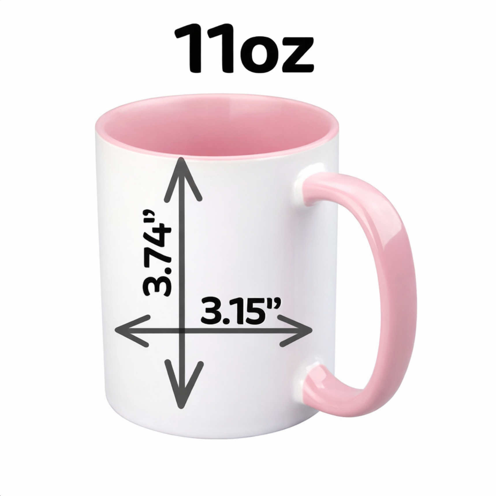 Personalised Cool Aunt Club Mug – 11 oz Inner Colour Ceramic Cup (Pink)