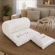Serendipio Cozy Cloud Fleece Blanket – Ultra-Soft 3D Jacquard Throw 160×150cm