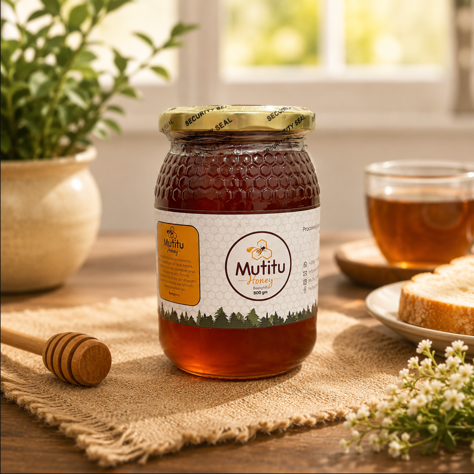 Pure honey jar by Mutitu Kenya