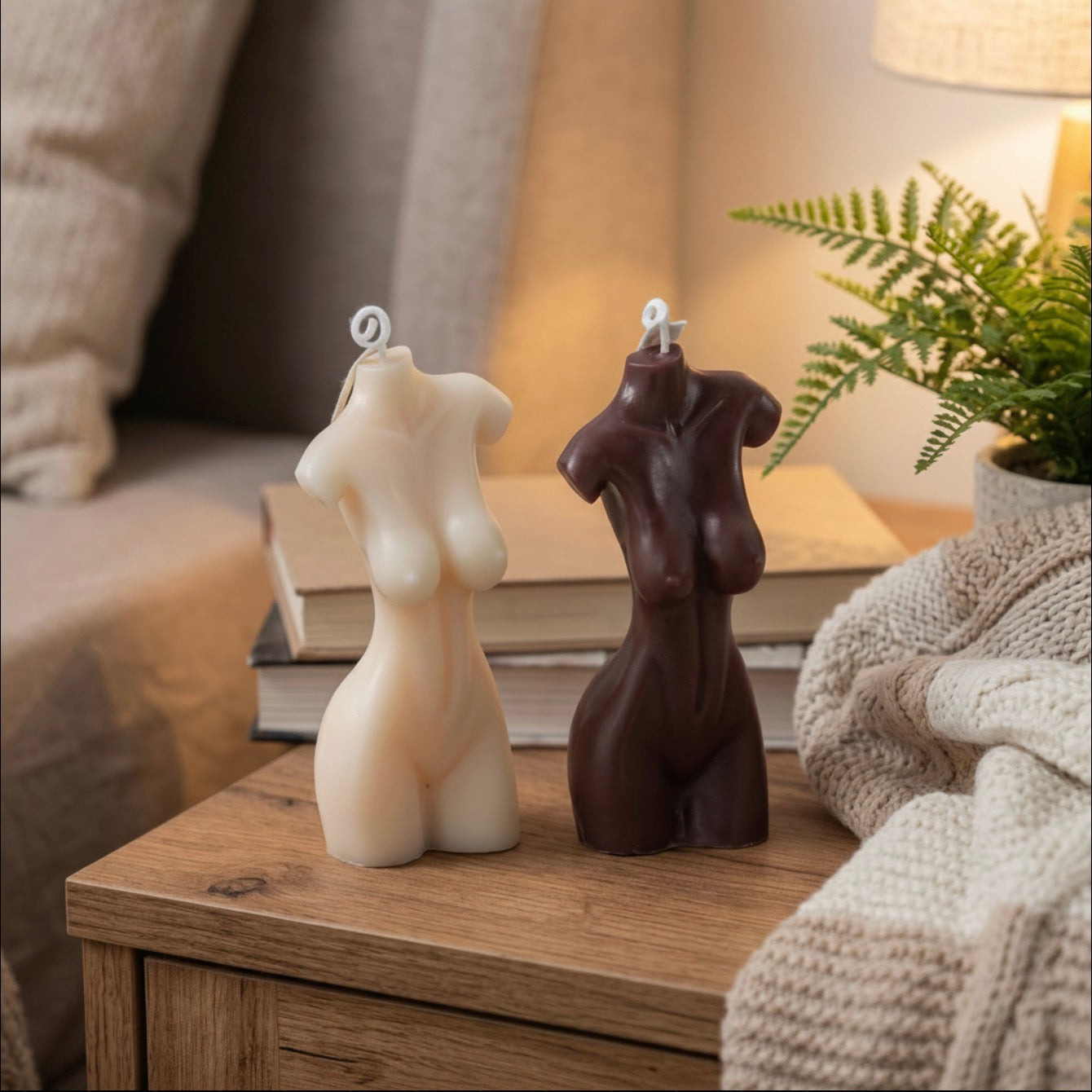 Handmade Torso Body Candles – Artistic Soy Wax Sculptural Candle