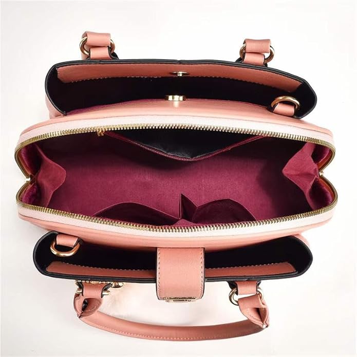 Sweetheart Croc Mini PU Leather Handbag – 21 × 11 × 8 cm Pink Top Handle Shoulder Bag
