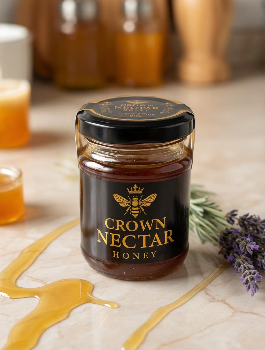 Crown Nectar Honey, 147g – Pure & Infused Raw Kenyan Honey