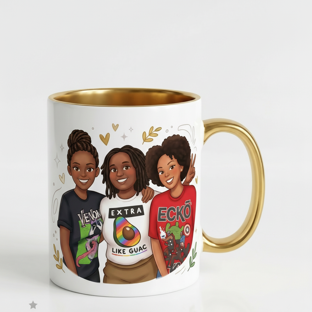 Personalised Gold Photo Mug