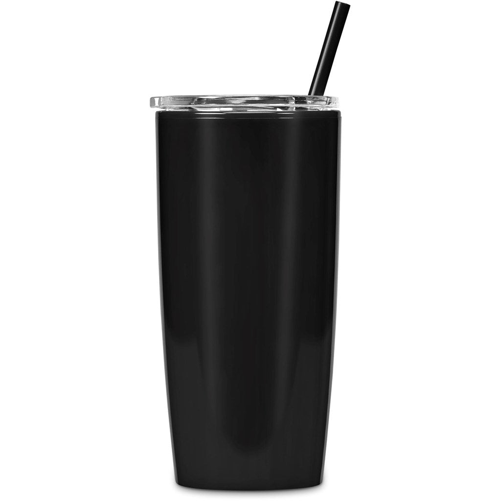 Altitude Daytona Plastic 2-In-1 Double-Wall Tumbler & Straw- 600ml