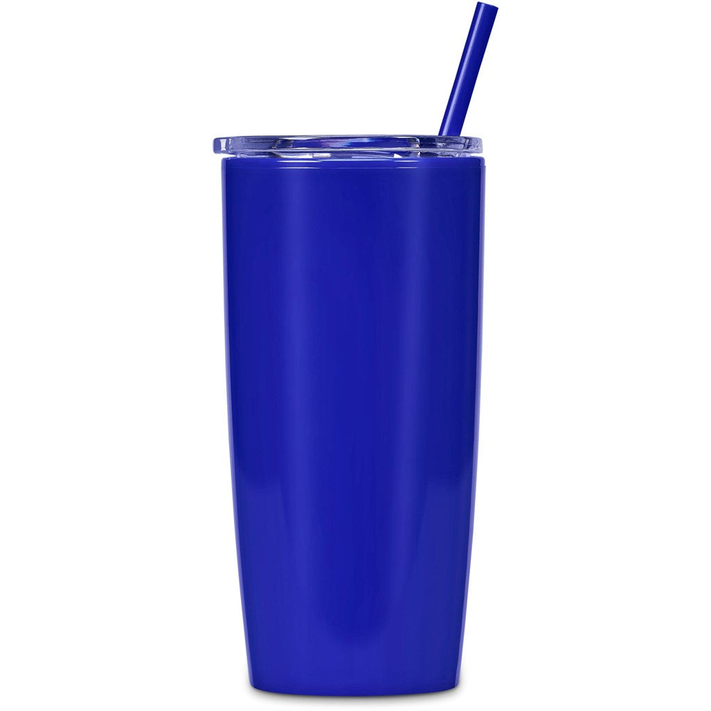 Altitude Daytona Plastic 2-In-1 Double-Wall Tumbler & Straw- 600ml