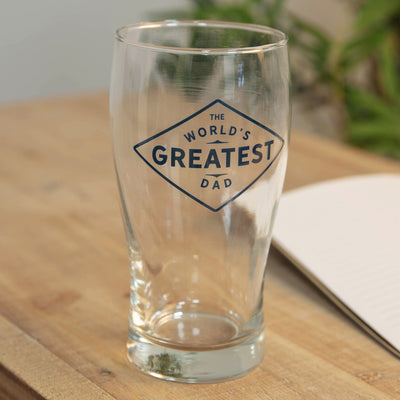 Dad Beer Glass and Coaster set