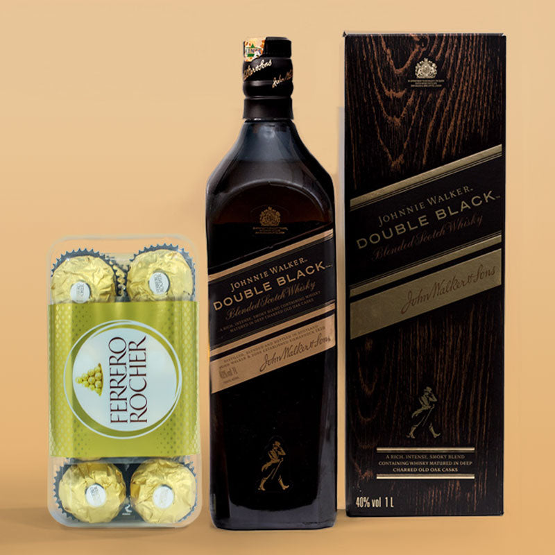 Double Black & Chocolates Gift Box