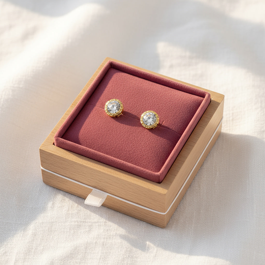 Diamond Crystal Studs