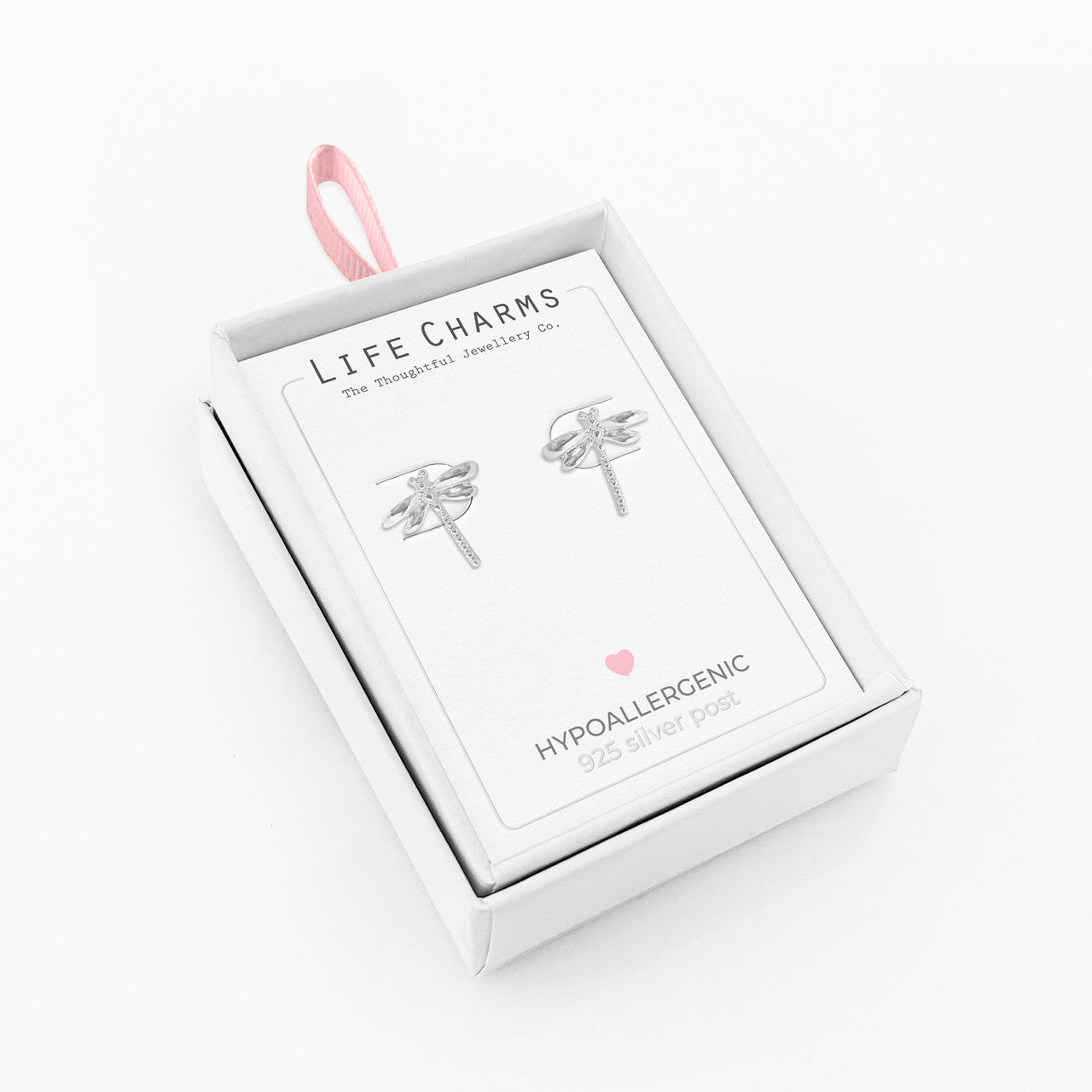 Dragonfly Silver Studs